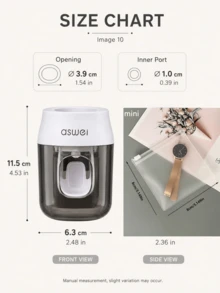 Dispenser Pasta Gigi Gantung Dinding, Rak Penyimpanan Kamar Mandi, Rak, Tidak Perlu Pengeboran; Dispenser Pasta Gigi Otomatis; Menghemat Ruang di Meja; Perlengkapan Penting Kamar Mandi; Cocok sebagai Hadiah Natal; Membuat Area Kamar Mandi Rapi dan Menarik; Cocok untuk Penggunaan Sehari-hari. - MultiWarna - View 11