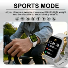 1pc Unisex Smart Watch, 1.83" Full Screen Touch, 180mAh Battery, Call/Answer Phone, Pedometer, Calorie, Sports Tracking, Alarm, Call/Message Notification; Multi-Function Sports Smart Watch, Compatible With Android And IOS - Multicolor - View 3