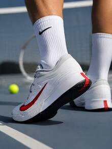 Nike Men's Tennis Shoes M ZOOM VAPOR PRO 3 HC Breathable Lightweight Sports Training Shoes FZ2161-109 - White/White Gold/Light Dark Red - View 2