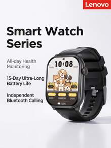 Lenovo ThinkPlus Smartwatch | Zinc Alloy Body + 2.13-Inch AMOLED Large Screen, BD1860 Precise Heart Rate & Blood Oxygen, 68 Sports Modes + NFC Access Control & Payment, IP67 Waterproof Long Battery Life - View 2