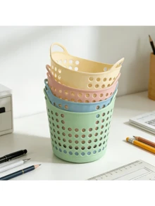 Mini Desktop Storage Basket/Plastic Storage Box/Miscellaneous Box, Home Use, Suitable For Desktop, Desk, Office, For Organizing, Shelf Storage Basket - Multicolor - View 8