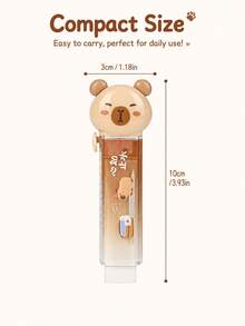 1PC Push-And-Pull Eraser, Capybara-Shaped Creative Eraser - Pencil Sketch Erasing Tool, Must-Have School Supplies - Multicolor - View 3