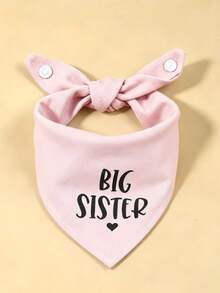 Polyester Material Comfortable Soft Cartoon Print Pet Scarf, Suitable For Cats And Dogs For Indoor Or Outdoor Wear - Pink - View 9