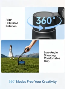 dji Osmo Mobile 8 phiên bản tiêu chuẩn Gimbal cầm tay OM8, thiết bị chống rung điện thoại, chống rung 3 trục, theo dõi 360 độ, livestream, Vlog, thiết bị tự sướng thần thánh - màu đen - Xem 6