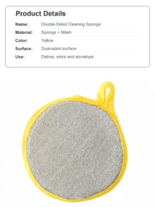 1pc/5pcs/10pcs Cleaning Sponge And Scouring Pad Set, Includes Square Dishwashing Sponge, Minimalist Dish Cloth And Sink/Stove Cleaning Cloth, Washable, Suitable For Kitchen Cleaning, Assorted Colors - Multiple Styles and Colors - View 4