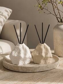 Nordic Irregular Rock‑Textured Reed Diffuser Bottle, Wrinkled Stone‑Shape Aroma Container, Decorative Fragrance Holder For Living Room Bathroom Tabletop Home Ornament - Rock - View 6
