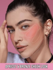 MISSLYN 2Pcs Velvet Powder Blush & Beach Please Bronzing Contour Set, Buildable Color, Smooth Blendable Texture, Face Blush & Bronzer Contour Palette, Daily/Beach/Party, Sun-Kissed/Rosy Cheeks/Soft Glam, Blush & Bronzer Powder,Halloween Makeup - #05+#51 - View 2