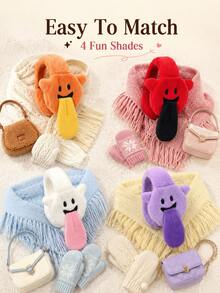 1 buah Penutup Telinga Musim Dingin Berbahan Plush, Untuk Penggunaan Sehari-hari Saat Berpergian, Desain Lidah Kartun Lucu untuk Melindungi Telinga, Perlengkapan Anti Dingin Gaya Urban Korea - MultiWarna - View 7