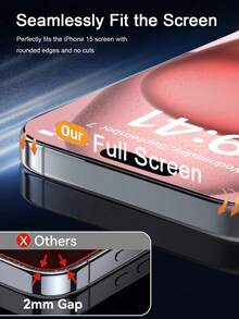 4pcs High-Definition Tempered Glass Screen Protector, Anti-Scratch, Anti-Fingerprint, Long-Lasting Protection To Keep Screen Like New. Compatible With IPhone Ultra/18 Pro Max/18 Pro/18/17e/17 Pro Max/17 Pro/17 Air/17/16 Pro Max/16 Pro/16 Plus/16/15 Pro Max/15/14/13/12 And Other Models. - Clear - View 5