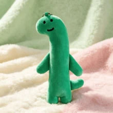 line friends Green Dinosaur Plush Doll Keychain, Cute Cartoon Bag Charm Pendant, Soft Stuffed Figure Accessory, Fan Collection Gift, Birthday Gift, Kids Holiday Party Small Present - Multicolor - View 8