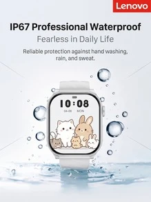 Lenovo ThinkPlus Smartwatch | Zinc Alloy Body + 2.13-Inch AMOLED Large Screen, BD1860 Precise Heart Rate & Blood Oxygen, 68 Sports Modes + NFC Access Control & Payment, IP67 Waterproof Long Battery Life - View 10