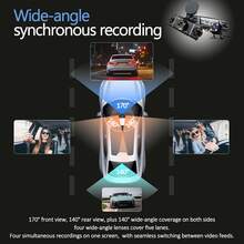 4‑Channel Panoramic 1080P Car Dashcam, 4‑Screen Simultaneous Display, HD Night Vision, WDR Technology, Built‑In G‑Sensor, Loop Recording, 24‑Hour Parking Monitoring Auto Accessory, For Driving & Road Trip Travel Use - A - View 6