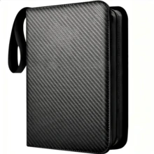 4-Slot Trading Card PU Leather Zipper Album With Detachable Card Sleeves, Portable Collection Folder For Game, Sports, Baseball Card Storage And Display, Holiday Gift Desktop Scene And Christmas Exchange Creative, Suitable For Teens 14+ And Adults - Multicolor - View 6