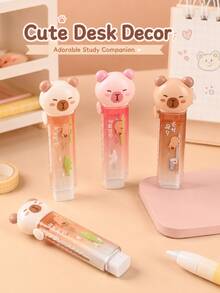 1PC Push-And-Pull Eraser, Capybara-Shaped Creative Eraser - Pencil Sketch Erasing Tool, Must-Have School Supplies - Multicolor - View 11