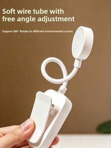 1pc Compact LED Reading Light With 3 Adjustable Color Temperatures And Brightness Levels, Perfect For Bedside ReadingAAA Battery, Portable - Multicolor - View 1