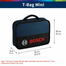 Bosch Tools Bag Mini Canvas Soft Bags Waterproof Wear-Resistant Portable Electrician Special Maintenance Toolkit Storage Bag - Multicolor - View 1