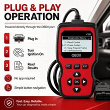 2026 New OBD2 Scanner - Handheld Car Diagnostic Tool, Supports Reading/Clearing Codes, Real-Time Data Stream, Engine Light Check, Battery Test, Etc., Suitable For Vehicle Diagnostics, Vehicle Diagnostic Tool, User-Friendly Interface, Durable Construction, Battery-Free - one-size - View 8