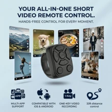 Scrolling Ring Remote Control For Major Social Media Platforms Shorts Video, Wireless Wireless Remote Control Ring Compatible With Iphone/Android, Camera For Phone, Hands-Free ScrollingMobile Phone Wireless Remote Control , Photo Controller, Selfie Artifact, Pulley Remote Control, 30 MAh Battery - Multicolor - View 7