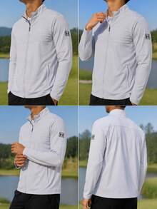 Under Armour Men's Sports Jacket Drive Pro FZ-GRY Jacket/Outerwear Knit Daily Running Sports 6005669-014 - White - View 5