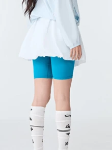 CAMEL CROWN Women's Sports Puff Mini Skirt, Spring/Summer Waist-Cinching Ballet Style Ruffle Bubble Skirt - White Cobblestone - View 2