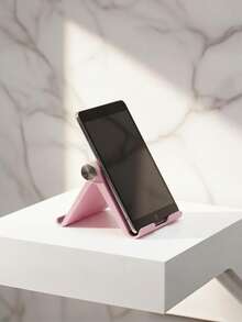 2/1pc Portable Desktop Phone Stand, ABS Material, Adjustable Angle, Compact And Lightweight, Suitable For Smartphones - Multicolor - View 3