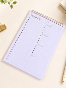 1PC TO-DO LIST Multi-Color Planner, Student Portable Stationery, For Class Notes, Office Records, Daily Schedules, Creative 4 Colors To Choose Notebook - Single Piece - View 15