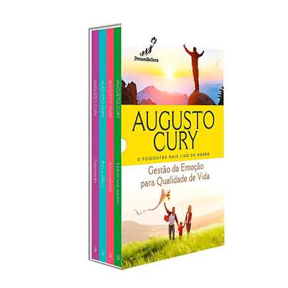 Box Augusto Cury 4 Livros - Gestão da Emoção para Qualidade de Vida