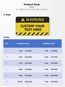 1/24/40/120 Customized Warning Stickers, Personalized Text And Image PVC Waterproof Decals, Multi-Size Self-Adhesive Danger Warning Labels, Suitable For Equipment, Warehouse, Shipping Packaging And Home Reminder Signs, Suitable For Factory, School, Office, Warehouse, Home And Other Scenes, Suitable As Gifts For Father, Mother, Colleagues, Workers. Suitable For New Year, Halloween, Christmas. - Multicolor - View 4