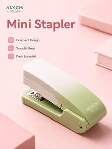 Gradient Color Rotating Stapler, Portable Mini Stapler, Can Staple 20 Sheets Of Paper At Once, Cute Gradient Color Office And School Binding Supplies, Suitable For 24/6 And 26/6 Staples - Multiple Styles - View 4