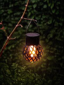 POSE UP 4/8pcs Solar Flame Lights, Hanging Or Standing Outdoor Lights With Realistic Flickering Flame Effect, Easy Install Solar Waterproof Landscape Decor, Suitable For Balcony, Patio, Porch, Garden, Yard, Backyard, Party And Halloween - Multicolor - View 3