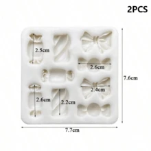 Candy Bow Bowknot Shape Silicone Sugarcraft Mold Resin Tools Cupcake Baking Mould Fondant Cake Decorating Tools - Multicolor - View 7