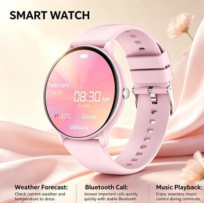 NcmRyu Reloj inteligente de Body metálico con pantalla completa de 1.5 pulgadas, compatible con teléfonos iOS y Android, (Responder/Hacer llamadas), múltiples modos deportivos/numerosas esferas de reloj/juegos integrados/control por voz AI/reloj deportivo unisex