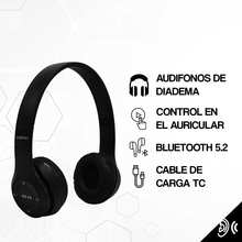 Audífonos Inalámbricos Bluetooth para Adultos y Jóvenes, Auriculares Over Ear con Sonido Estéreo, Almohadillas Suaves y Diseño Cómodo, Diadema Ajustable y Plegable, Conexión Inalámbrica para Música, Videos, Juegos y Llamadas, Audífonos Portátiles para Casa, Oficina, Estudio, Viajes y Uso Diario, Estilo Moderno - Ver 3