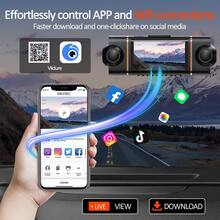 4‑Channel Panoramic 1080P Car Dashcam, 4‑Screen Simultaneous Display, HD Night Vision, WDR Technology, Built‑In G‑Sensor, Loop Recording, 24‑Hour Parking Monitoring Auto Accessory, For Driving & Road Trip Travel Use - A - View 8