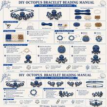 Manovix Adult DIY Animal Beaded Bracelet Making Kit, Whale, Octopus Or Hummingbird Pattern Optional, Handmade Jewelry Making Set - A - View 5