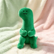 line friends Green Dinosaur Plush Doll Keychain, Cute Cartoon Bag Charm Pendant, Soft Stuffed Figure Accessory, Fan Collection Gift, Birthday Gift, Kids Holiday Party Small Present - Multicolor - View 14