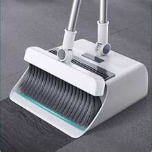 3-In-1 Foldable Broom And Dustpan Set, 2pcs Broom And Dustpan, Multi-Functional Cleaning Tool, Suitable For Living Room, Bedroom, Bathroom, Carpet And Hardwood Floor, Durable Plastic, No Shedding, Perfect For Home, Office, School And Dorm Use - Broom and Dustpan - View 11