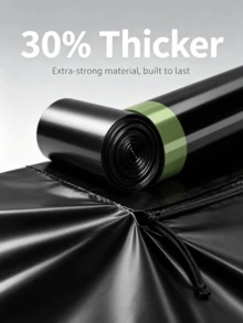 Drawstring Trash Bags, Extra Thick Material, Great For Home And Outdoor Use. - Multicolor - View 3