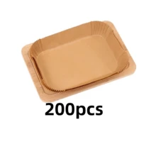 200/100/50/1 Thick Air Fryer Baking Tray - Suitable For Dual-Layer Basket Air Fryers, Heat-Resistant Disposable Rectangular Baking Tray, Easy To Clean And Reusable, Air Fryer Accessory, Multi-Function Cooking Baking Tray, Easy Clean Baking Tray, Durable Kitchenware. - Multicolor - View 13
