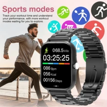 New Wireless Calling Smart Watch With Multiple Sports Functions, 1.83-Inch HD Display, Various Sport Modes, Wireless Calls, Photo/Music, Weather, Sedentary Reminders-It's The Best Choice For Gifts For Family And Friends. - View 5