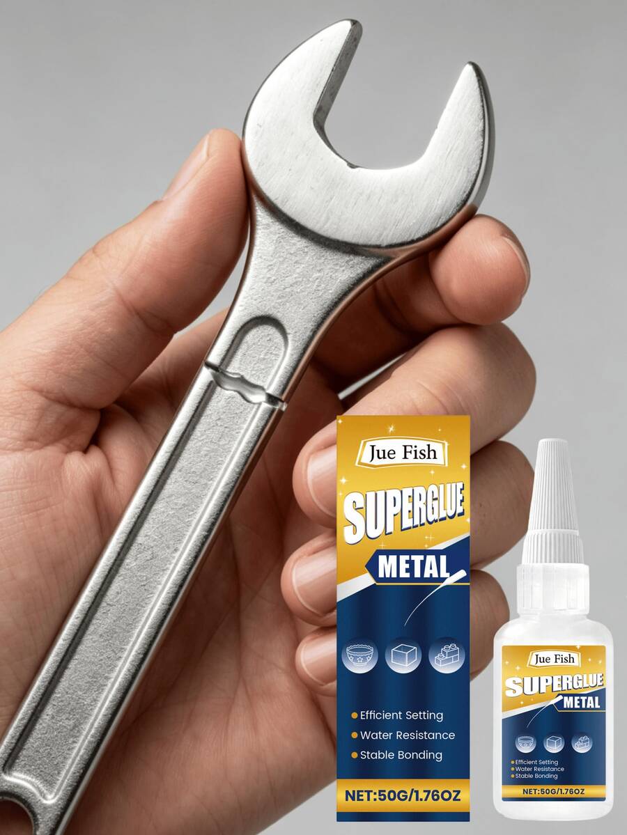 Metal Adhesive, Wood Metal Plastic Bonding Household Waterproof Metal Glue, Multi-Metal Compatible Practical. Strong Bonding For Various Metal Types, Fast Drying Immediate Effect, Tough And Durable Bonding, Can Withstand Moisture And Stress. Gift For Family And Friends, Back To School Gift, Christmas Gift - A - View 1