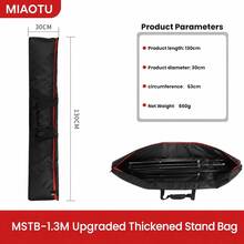 MIAOTU Photography Light Stand Portable Storage Bag 120/130/150cm, Large Capacity Tripod Storage Bag, Dual Zipper Design, Suitable For C-Stand, Background Stand And Umbrella Stand - View 12