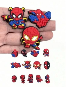 13pcs/26pcs/39pcs Anime Cartoon Theme Shoe Charms, Including Shoe Flowers, Shoe Buckles, Detachable Shoe Flowers, Decorative Buttons For Shoes, Perfect For Back To School Gifts For Classmates And Friends, Ideal For Birthday, Holiday Decorations And Halloween/Christmas Gifts For Friends, Family And Colleagues - Multicolor - View 4