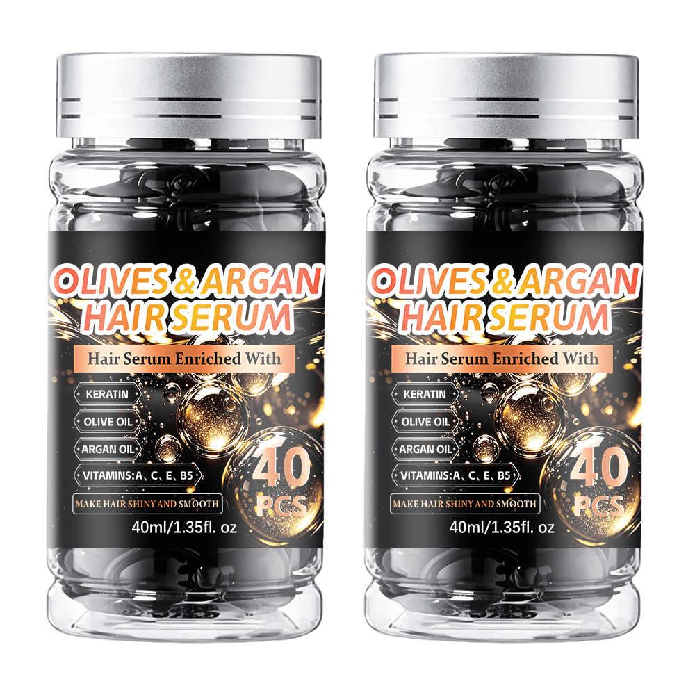 2 set Essence Rambut Multivitamin, Kapsul Essence Vitamin Rambut - Kaya akan Minyak Zaitun, Minyak Argan, Vitamin A, C, E, Minyak Jojoba, Kapsul Essence Perawatan Rambut, Suplemen Perawatan Rambut yang Menutrisi, Hadiah Halloween, Natal, Tahun Baru
