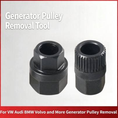 33-Tooth Hex Alternator Decoupler Pulley Removal Tool, V-Belt Free Wheel Tool, Suitable For Audi, Passat, Golf, Volvo,