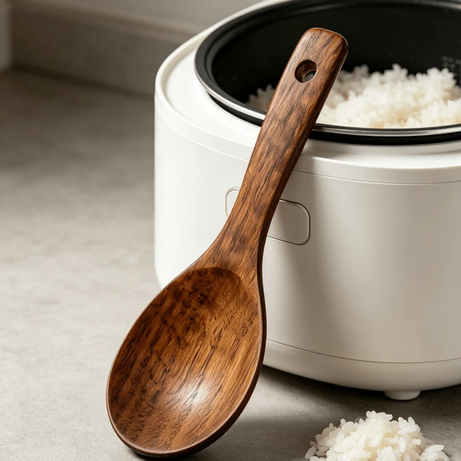 Cuchara para arroz de 22 * 7 cm, especialmente para arrocera, utensilio de cocina para uso doméstico, para porcionar y servir arroz, cuchara para arroz adecuada para arrocera - Ver 1