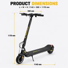 Electric Scooter, 450W 36V 15AH, 9-Inch Pneumatic Tires, Top Speed 24 Mph, 3 Riding Modes, Max Range 30 Miles, 7-8 Hour Charge Time, Dual Suspension System - ETEKHOP - View 12