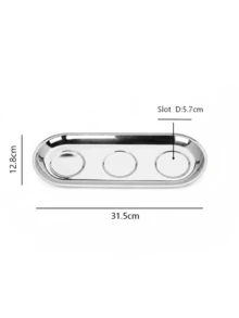 1pc Stainless Steel Seasoning Jar With Spoon And Lid, Stainless Steel Sugar Canister With Spoon, Seasoning Bowl With Spoon And Tray, Elegant Tabletop Storage Container, Suitable For Kitchen And Dining Room Seasoning Storage, Gift, Halloween Party, Christmas Gathering - Silver - View 11