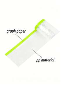 1 Roll Outlet Protector Film, Elevator Button Protector Film, Switch Panel Dust-Proof Film, Wall Painting Masking Film, Bathroom Waterproof Film, Baseboard No-Cleaning - Transparent - View 4