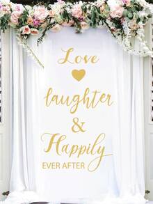mama look 1pc,Multi-Style,Wedding Party Theme Wall Sticker,Wedding English Decoration,PVC Self-Adhesive Removable,Suitable For Restaurant,Party,Living Room,Bedroom Wall Decoration,Room Decoration,Etc. - Multiple Styles - View 12